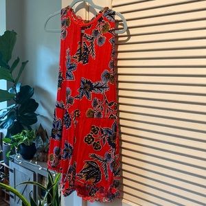 LOFT floral red romper